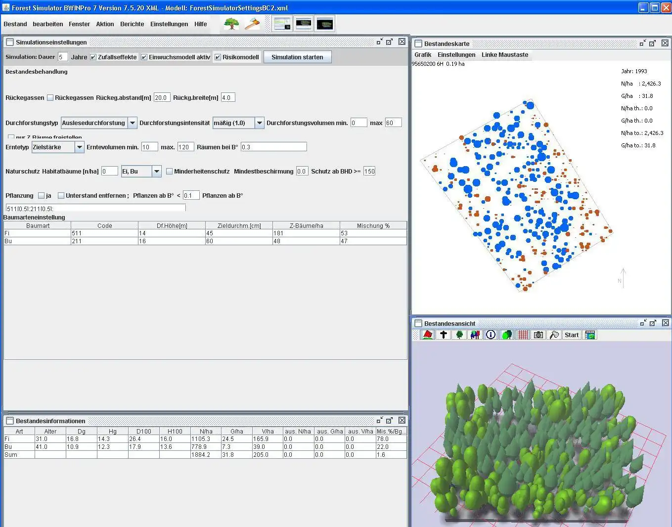 Laden Sie das Web-Tool oder die Web-App TreeGrOSS Forest Growth Simulation herunter, um es online unter Linux auszuführen