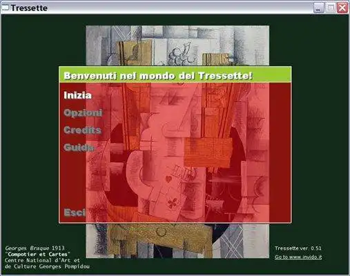 Mag-download ng web tool o web app na Tressette para tumakbo sa Windows online sa Linux online