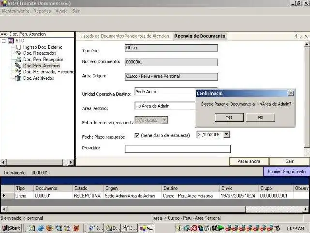 Download web tool or web app Trámite Documentario