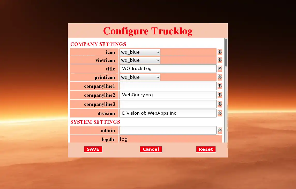 Download web tool or web app truckLog