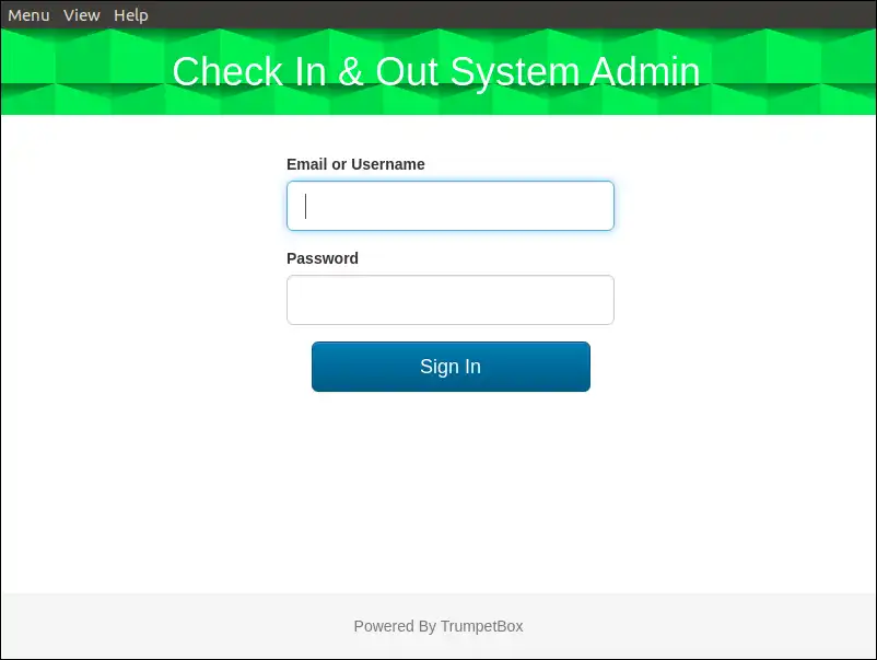 Download web tool or web app TrumpetBox Contactless Kiosk  Admin