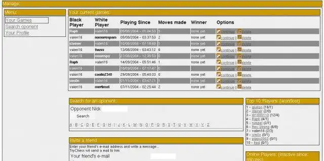 Download web tool or web app TryChess to run in Windows online over Linux online