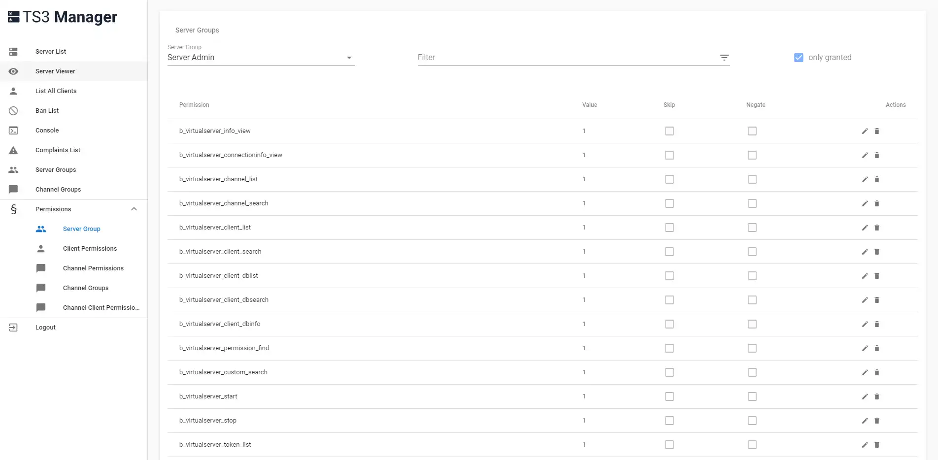 Download web tool or web app TS3 Manager