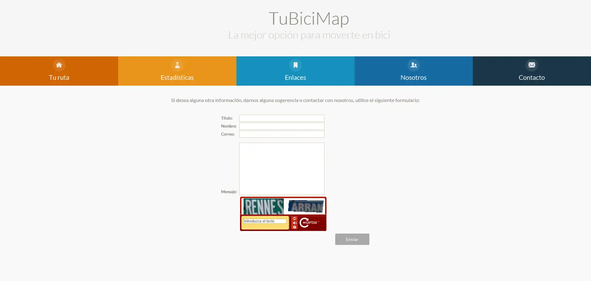 Web ツールまたは Web アプリ TuBiciMap をダウンロード