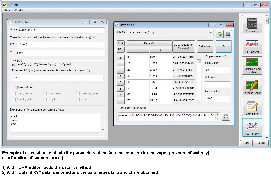 Descărcați instrumentul web sau aplicația web TU Calc