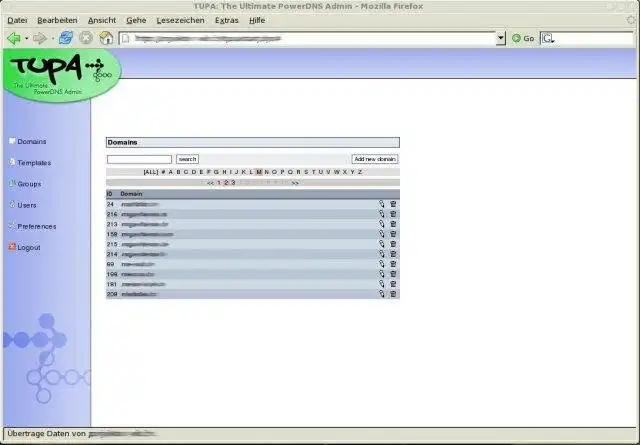 Download web tool or web app TUPA - The Ultimate PowerDNS Admin