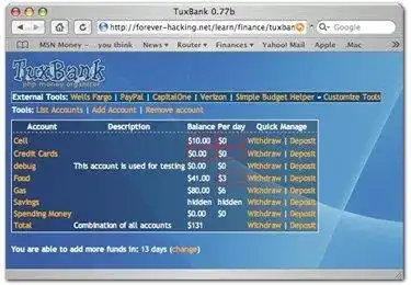 Download web tool or web app TuxBank