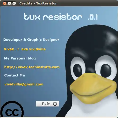 Загрузите веб-инструмент или веб-приложение Tux Resistor для работы в Linux онлайн