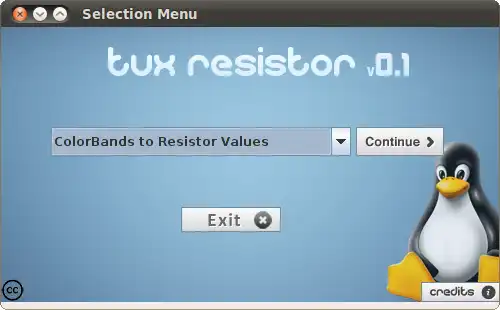 Загрузите веб-инструмент или веб-приложение Tux Resistor для работы в Linux онлайн
