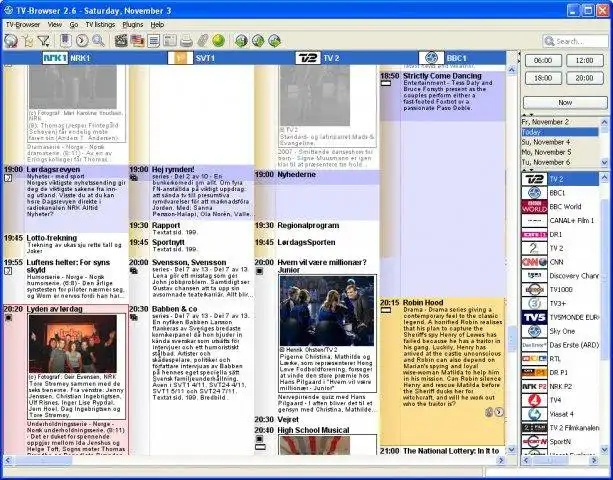 Descărcați instrumentul web sau aplicația web TV-Browser - Un EPG gratuit pentru a rula online în Linux
