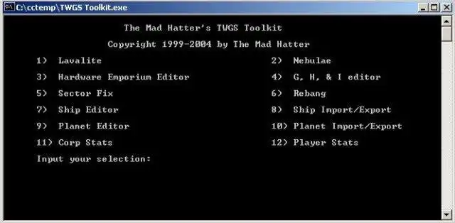 Download web tool or web app TWGS Toolkit to run in Windows online over Linux online
