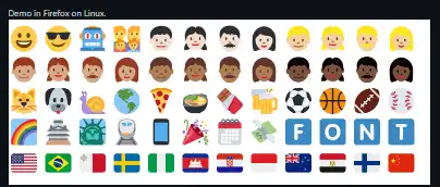 웹 도구 또는 웹 앱 다운로드 Twitter Color Emoji SVGinOT 글꼴