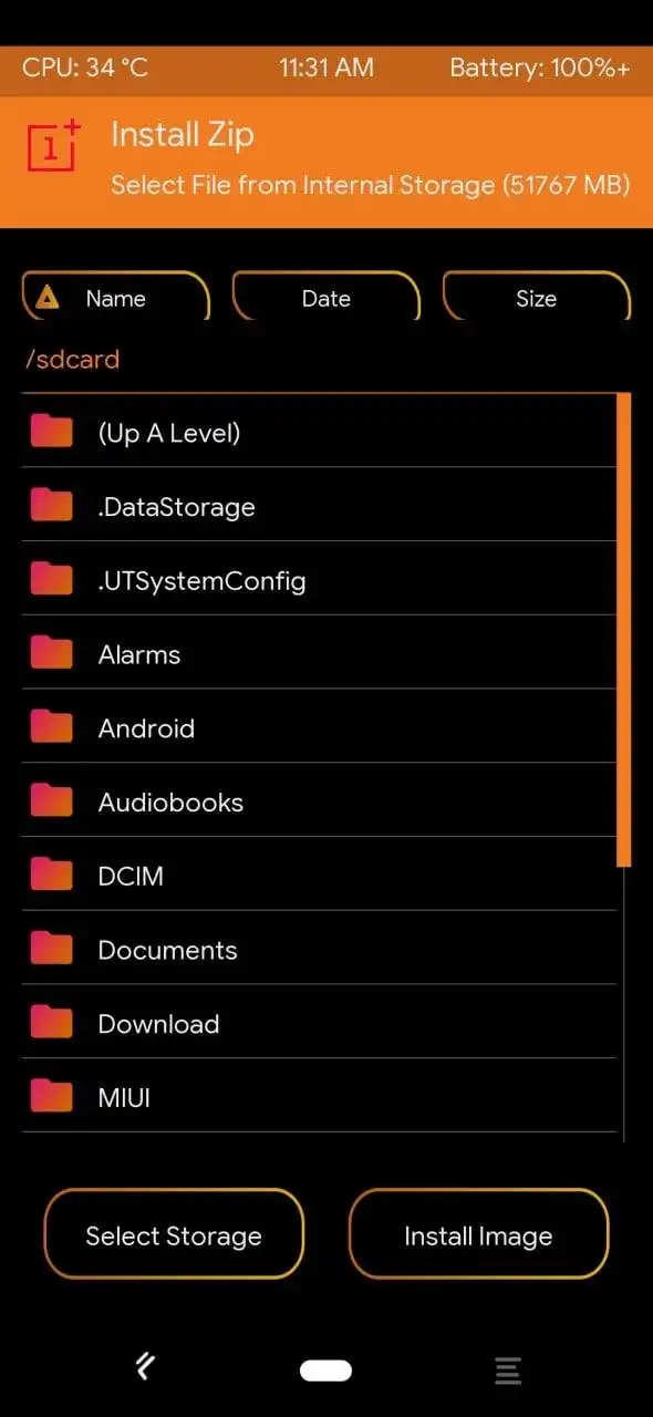 Download web tool or web app TWRP-DYNAMIC-ORANGE-RECOVERY-BEGONIA