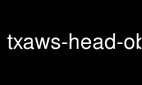 Run txaws-head-object in OnWorks free hosting provider over Ubuntu Online, Fedora Online, Windows online emulator or MAC OS online emulator