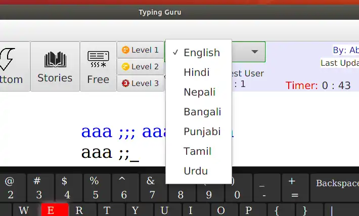 Download web tool or web app Typing Guru
