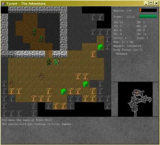 Download de webtool of webapp Tyrant - Java Roguelike om online onder Linux te draaien