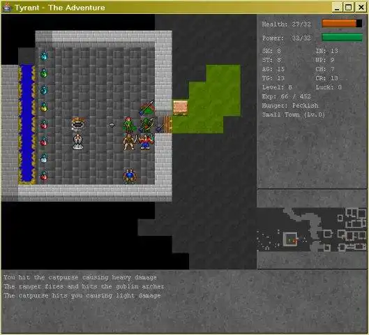 Download de webtool of webapp Tyrant - Java Roguelike om online onder Linux te draaien