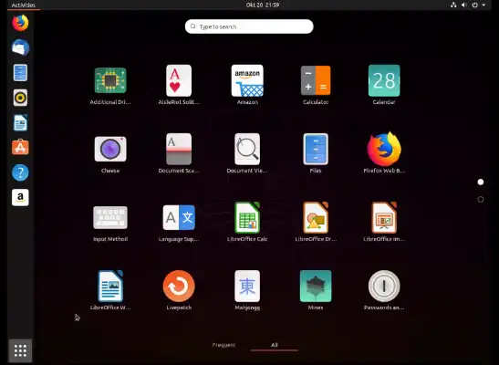 Gratis Ubuntu online versi 19