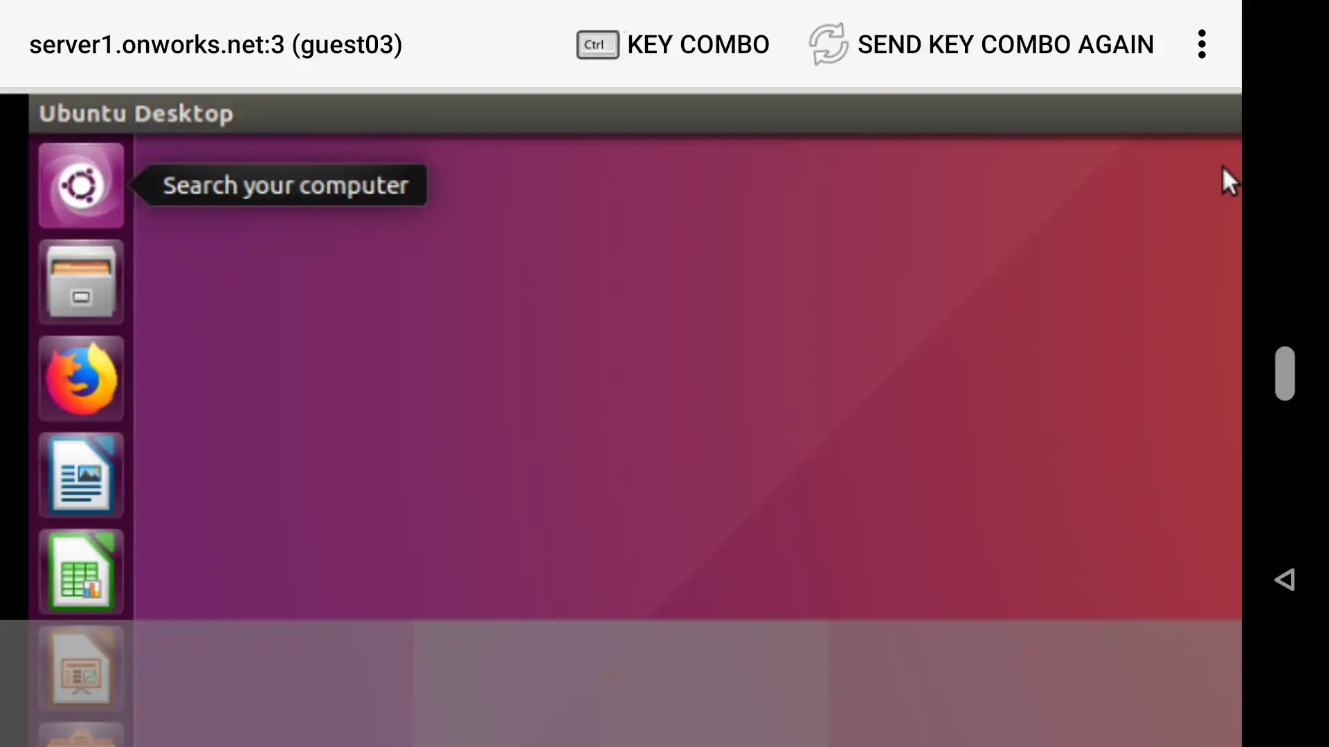 Bir Android'den UbuWorks Ubuntu