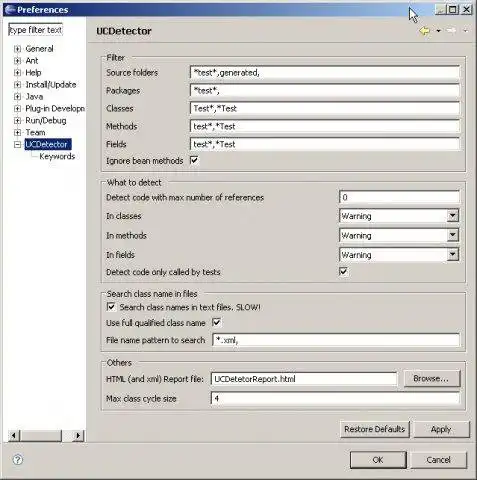 Download web tool or web app UCDetector