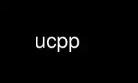 Run ucpp in OnWorks free hosting provider over Ubuntu Online, Fedora Online, Windows online emulator or MAC OS online emulator