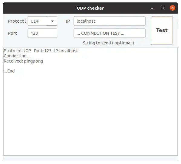 Download web tool or web app UDP Port Checker