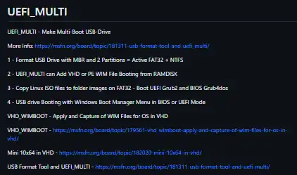 Download web tool or web app UEFI_MULTI