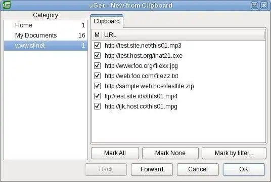 Mag-download ng web tool o web app uGet - Download Manager