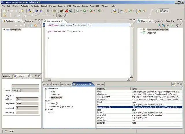 Download web tool or web app UI Inspector for Eclipse