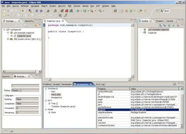 Eclipse 用 Web ツールまたは Web アプリ UI Inspector をダウンロードする