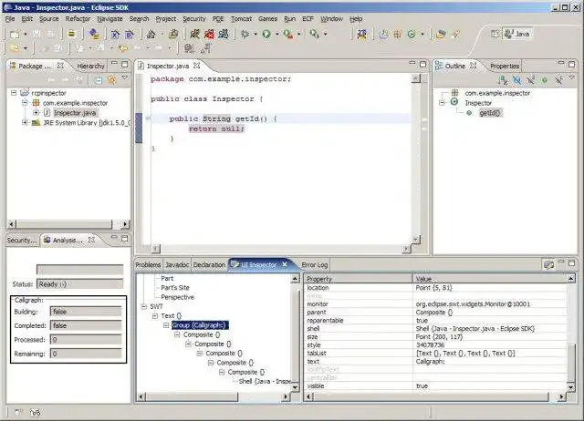 Download web tool or web app UI Inspector for Eclipse