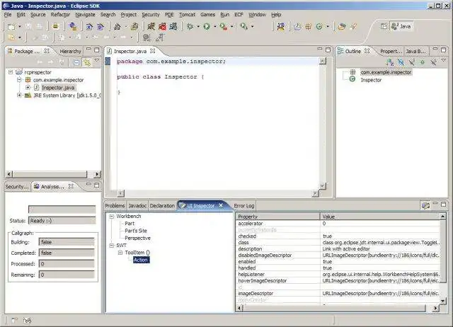 Descărcați instrumentul web sau aplicația web UI Inspector pentru Eclipse