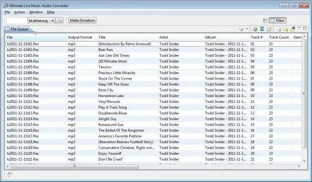 Mag-download ng web tool o web app Ultimate Live Music Audio Converter