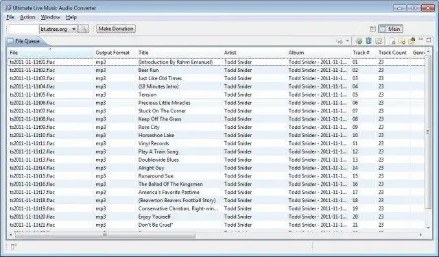 Laden Sie das Web-Tool oder die Web-App herunter Ultimate Live Music Audio Converter