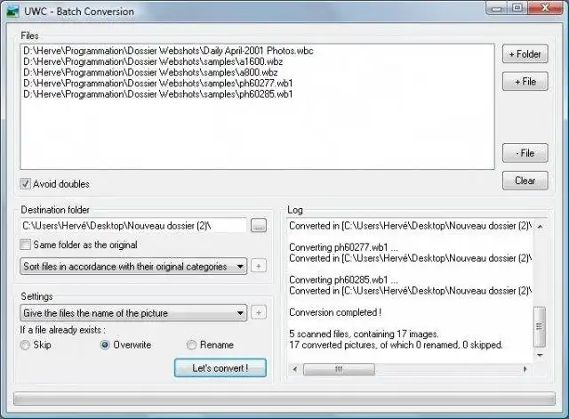 Download webtool of webapp Ultimate Webshots Converter