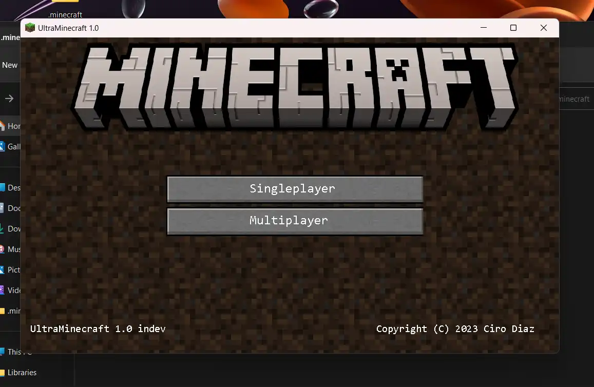 Download web tool or web app UltraMinecraft