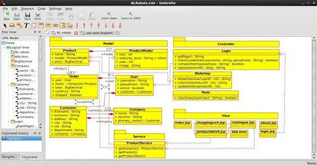 Mag-download ng web tool o web app Umbrello UML Modeller