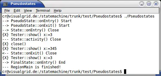 Descargue la herramienta web o la aplicación web UML 2 Statemachine para C ++ para ejecutar en Linux en línea
