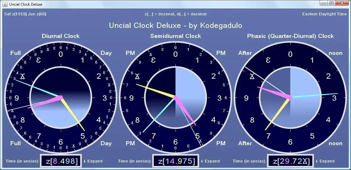 Download web tool or web app UncialClock