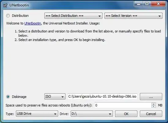 Download webtool of webapp UNetbootin