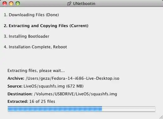 Download webtool of webapp UNetbootin