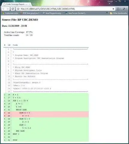 Download web tool or web app Unibasic Code Coverage