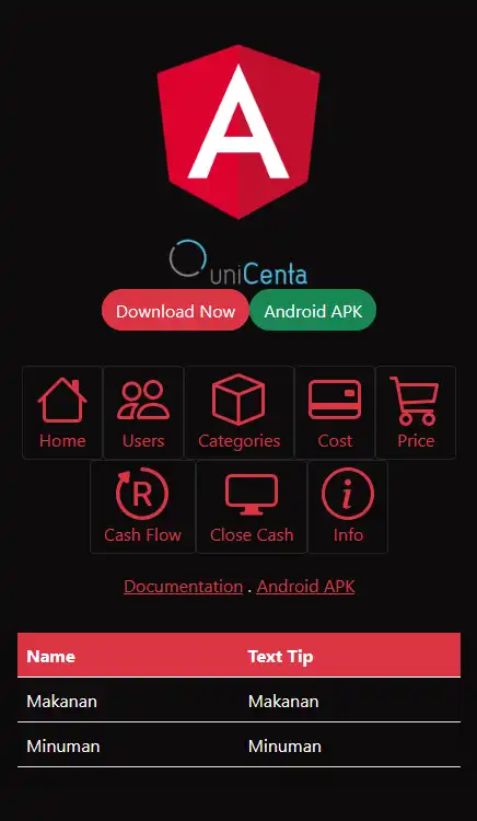 Download web tool or web app unicenta android  