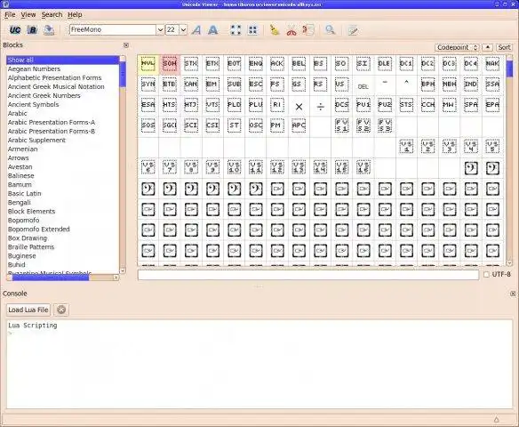 Download web tool or web app Unicode Viewer