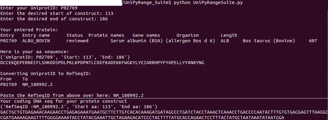 Download web tool or web app UniPyRange to run in Linux online