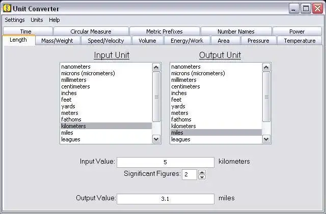 Unduh alat web atau aplikasi web Unit Converter