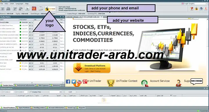 Download web tool or web app UniTrader