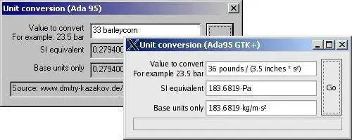 Download web tool or web app Units of measurement for Ada to run in Linux online