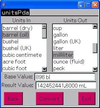 Mag-download ng web tool o web app unitsPda para tumakbo sa Windows online sa Linux online