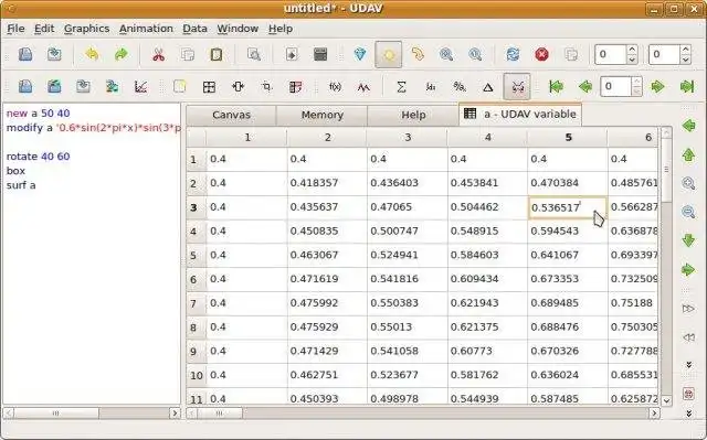 Download webtool of web-app Universal Data Arrays Visualization